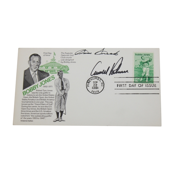 Sam Snead & Arnold Palmer Signed Bobby Jones Commemorative Envelope JSA #AN08433