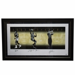 Tiger Woods, Muhammad Ali & Michael Jordan Signed Legends of Sport Collage Framed #115/500 UDA #BAK33972