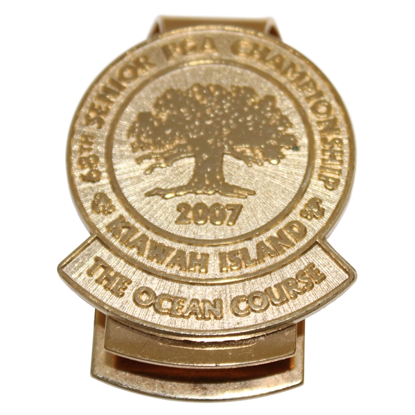 2007 Senior PGA Championship at Kiawah Island Money Clip - PGA President Will Mann Collection