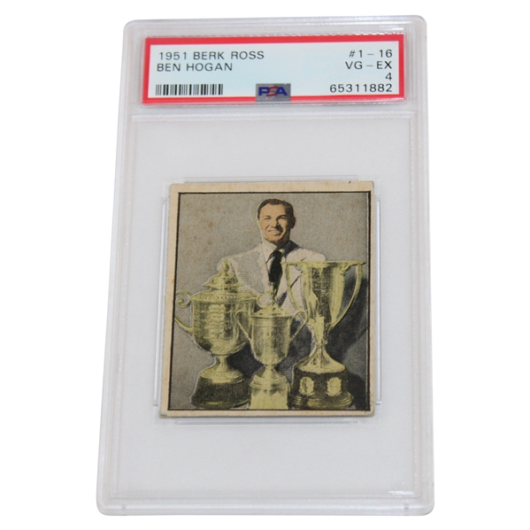 1951 Berk Ross Ben Hogan Rookie Card #1-16 PSA Grade 4 #65311882