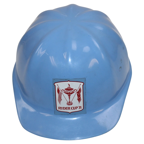 1971 Ryder Cup at Old Warson Country Club Blue Hard Hat