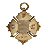 1913 PGC (Palmetto Golf Club?) Monthly Medal 15k Gold Golf Medal