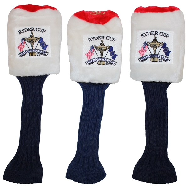 Three (3) 1999 Ryder Cup At The Country Club Headcovers