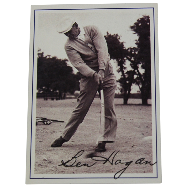 Ben Hogan Facsimile Signed Golf Card