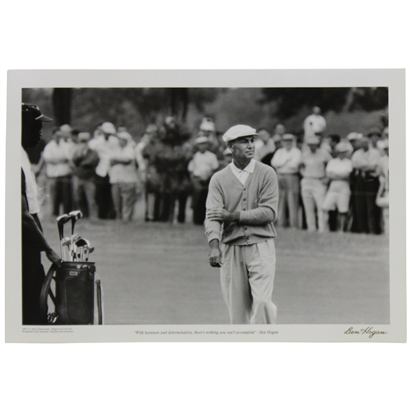 "With Keenness & Determination, Theres Nothing You Cant Accomplish" Ben Hogan Poster