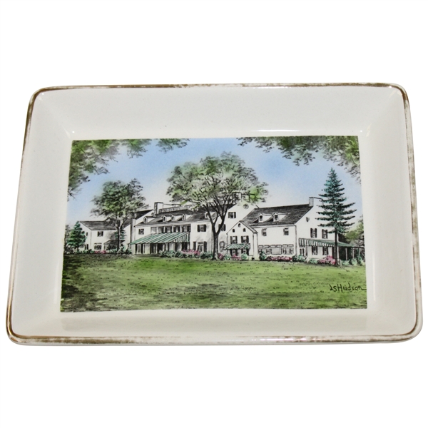 Merion Golf Club Hand Colored Candy Dish
