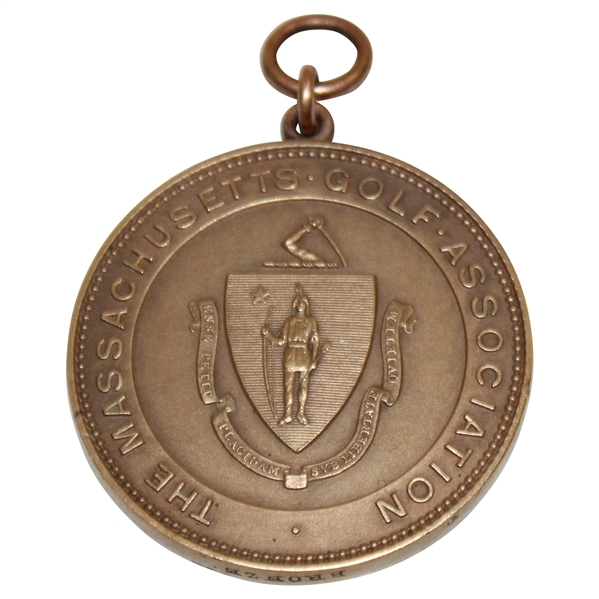 1911 Massachusetts Golf Association Windeler Trophy Tiffany Medal - Brae Burn C.C.