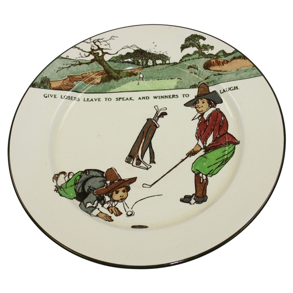Royal Doulton Give Losers Leave to Speak and Winner to Laugh Porcelain Golf Plate 