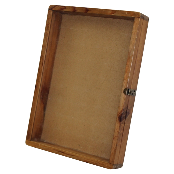 Wood/Glass Display Case for Golf Collectibles - Lockable