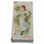 Vintage Lowneys Candy Box With Golf Girl, Circa 1905