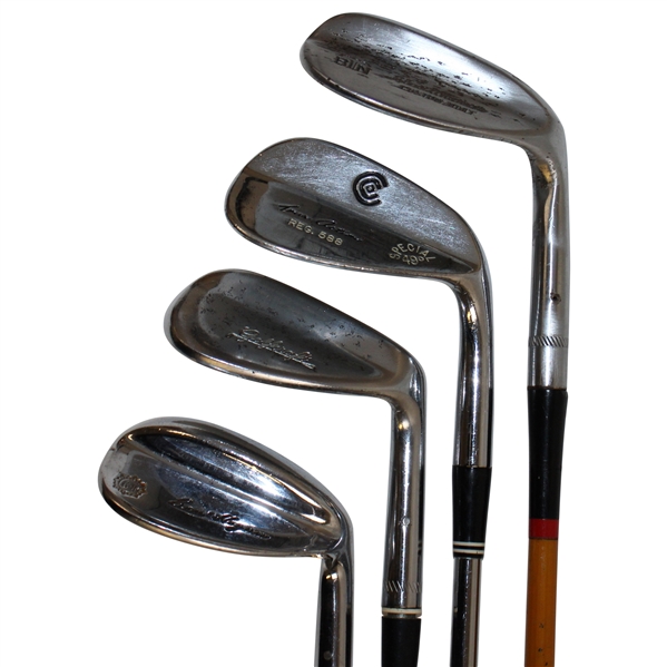 Four (4) Wedges Including Hogan Sure-Out, Cleveland Special 49 Degree, Chas Nieman Sand Iron & Golfcraft PW