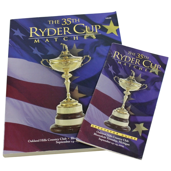 2004 Ryder Cup at Oakland Hills Country Club Program & Spectator Guide