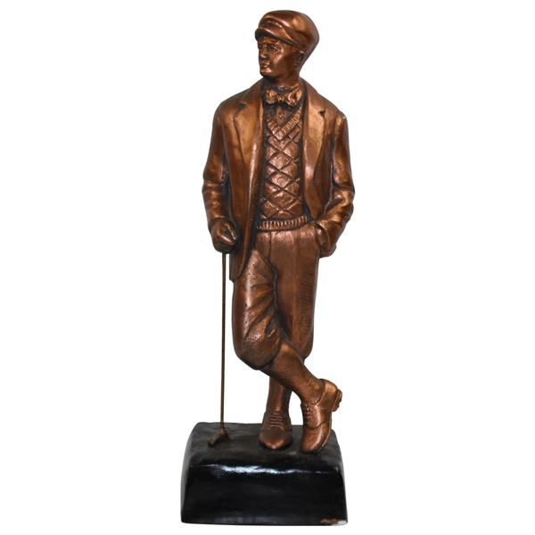 Unmarked Large Golfer Statue With Club