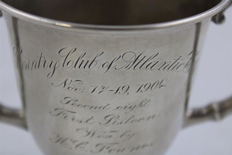 Country Club Of Atlantic City 1904 Sterling Trophy Won By H.C. Fownes