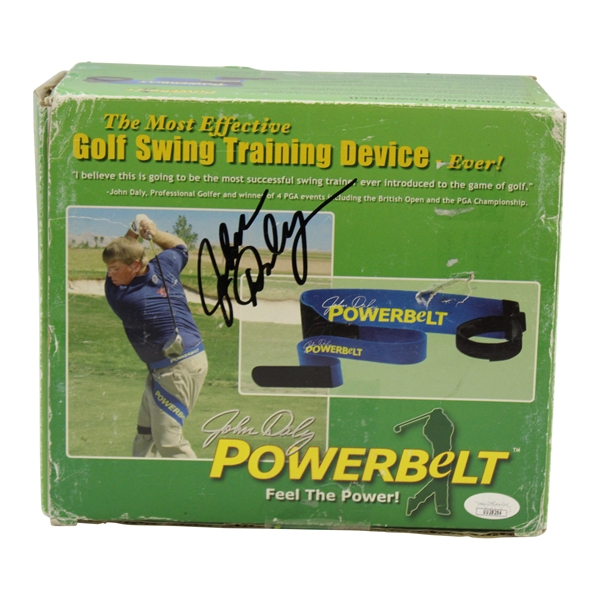 John Daly Signed  Powerbuilt Feel the Power Golf Swing Training Device in Box JSA #UU28294