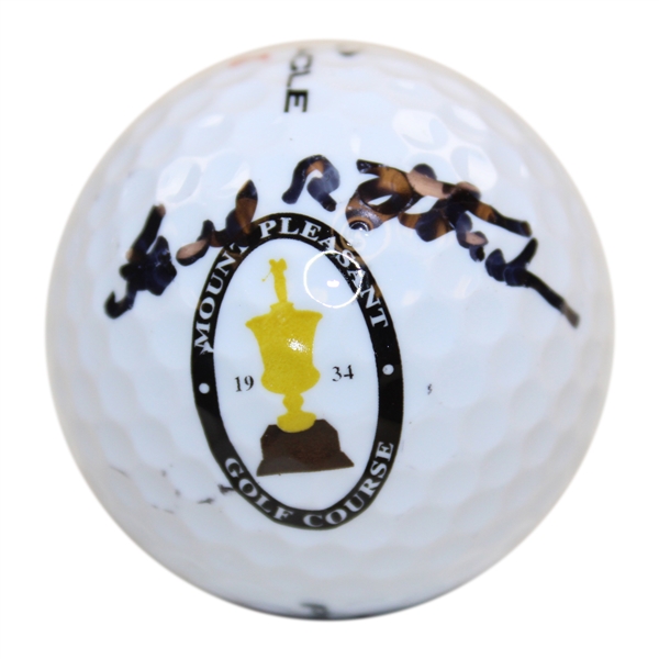 Frank Stranahan Signed Mount Pleasant Golf Course Logo Golf Ball - Site of 55 Eastern Open Win JSA ALOA