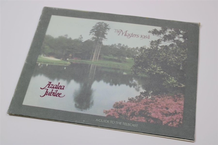Augusta National Chairman Hord Hardin Signed 1991 Letter, 1975 Masters TV Guide & 1984 Masters Telecast Guide