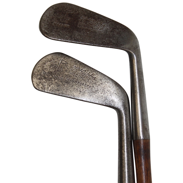H. Gibbs Holtye Golf Club Hand Forged Mashie & Mid Iron