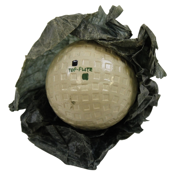 Vintage Spalding Top-Flite Green & Black Dot Mesh Golf Ball
