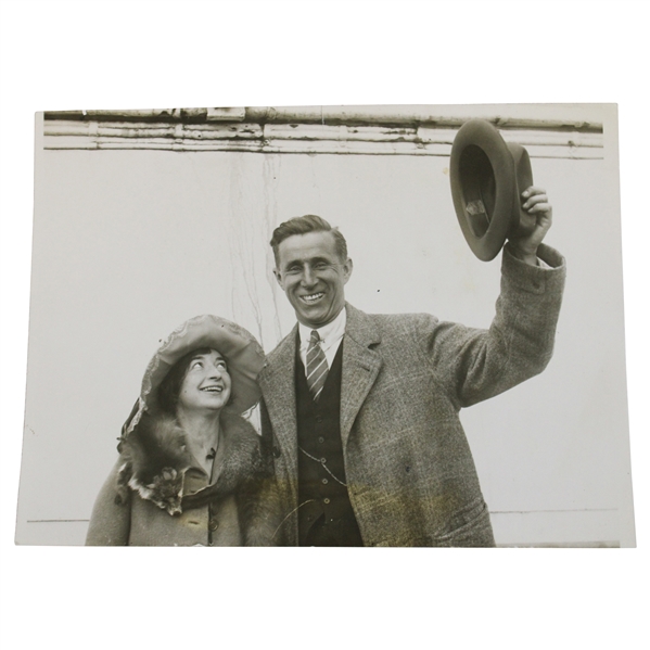 1923 Jim Barnes Sails To Scotland For The British Open Championship Photo