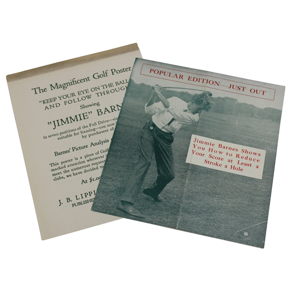 The Magnificent Golf Poster Showing Jimmie Barnes Ad/Poster