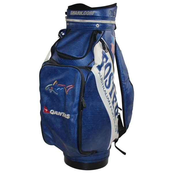 Greg Norman Qantas Shark.com Fosters Vibrant Blue Full Size Burton Golf Bag