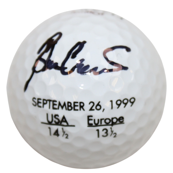 Ben Crenshaw Signed 1999 Ryder Cup Score Maxflite Patriot Logo Golf Ball JSA ALOA