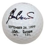 Ben Crenshaw Signed 1999 Ryder Cup Score Maxflite Patriot Logo Golf Ball JSA ALOA