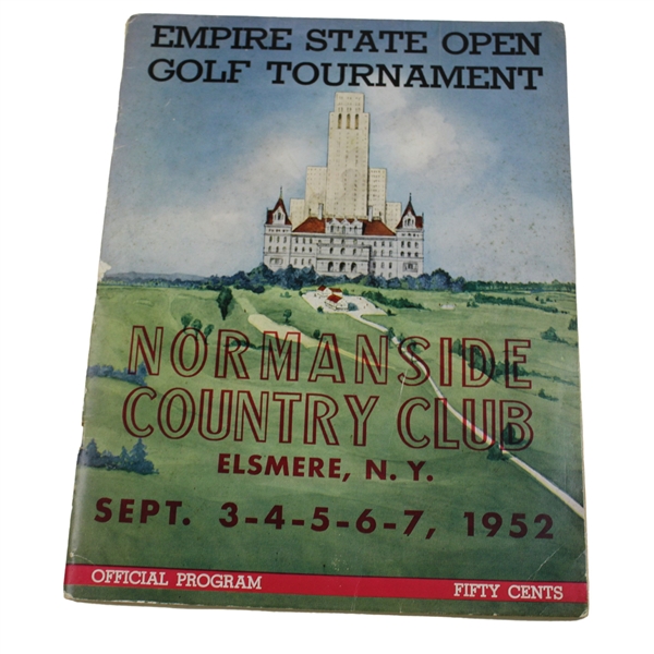 1952 Empire State Open Golf Tournament Program 