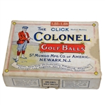 1920’s The Click Meshed Marking St. Mungo Mfg. Co. Colonel Golf Balls Box