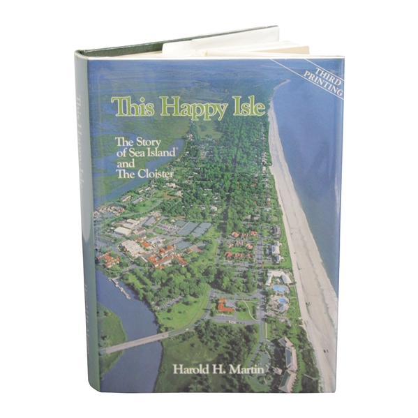 1978 This Happy Isle: Story of Sea Island & The Cloister Book by Harold Mann - Dust Jacket - 3rd Printing