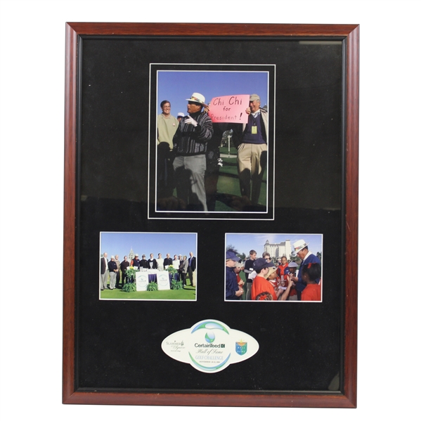 Chi-Chi Rodriguezs Personal 2000 CertainTeed Hall Of Fame Golf Challenge Photo Framed Display