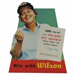 Patty Berg Cardboard Womens All-Time Leading Money Winner POS Wilson Golf Equipment Ad