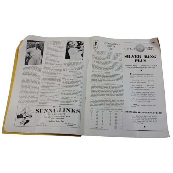 1932 Edition Dallas Golfer's Guide Book
