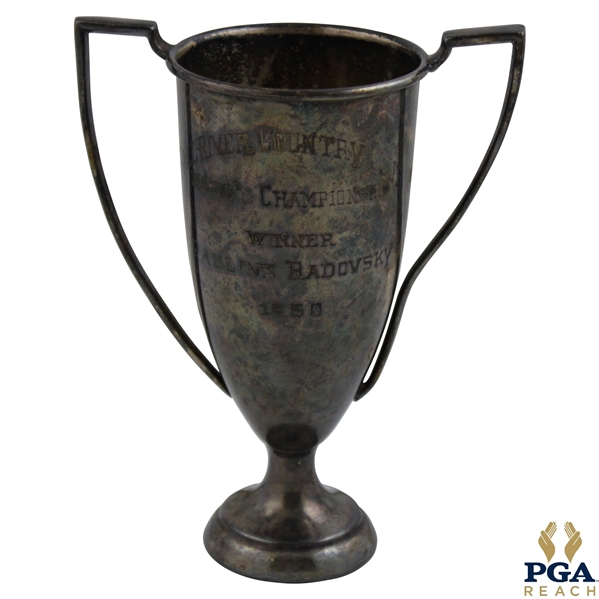 1950 Fall River Country Club Women's Championship Winner Trophy Pauline Radovsky