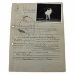Rare Original Bobby Jones Edgerton Swing Sequence Study Photo & Records/Notes