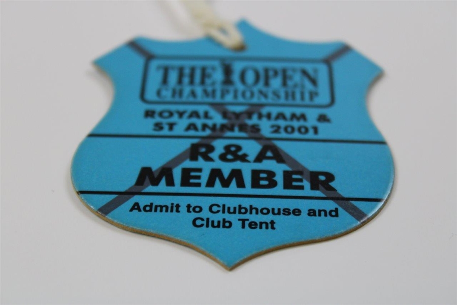 2001 Open Championship At Royal Lytham & St. Annes R&A Member Badge