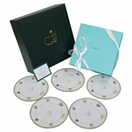 John Dalys Personal 2023 Masters Tournament Gift Set of Tiffany Plates in Original Box