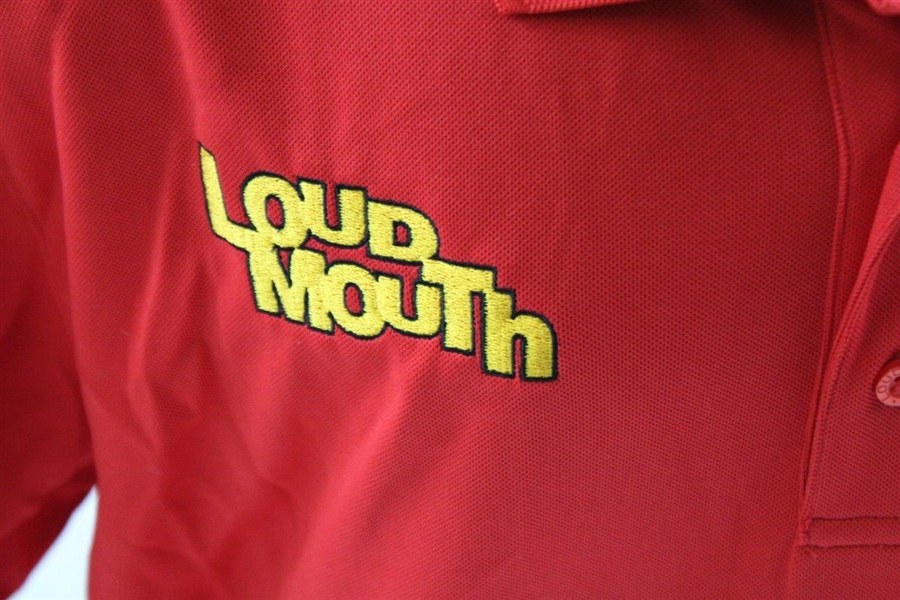 John Daly Signed Personal Red Loudmouth Shirt 2XL JSA ALOA