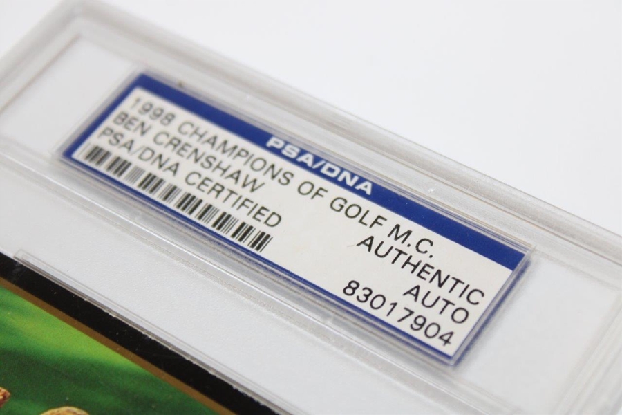 Ben Crenshaw Signed 1998 Champions of Golf M. C. Ben Crenshaw Card PSA/DNA Certified #83017904