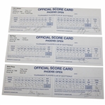 Price, Fiori, Janzen & 3 Others Signed 1998 Phoenix Open Used Scorecards 