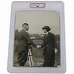 1921 Bobby Jones & Alexa Stirling Type 1 Shake Hands Photo - Jones Age 19 PSA #84810223