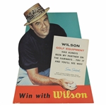 c. 1957 Sam Snead Cardboard Golfs All-Time Leading Money Winner POS Wilson Golf Equipment Ad