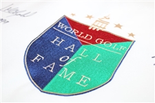 Arnold Palmer, Jose Olazabal & Ben Crenshaw Signed World Golf Hall of Fame Flag JSA ALOA