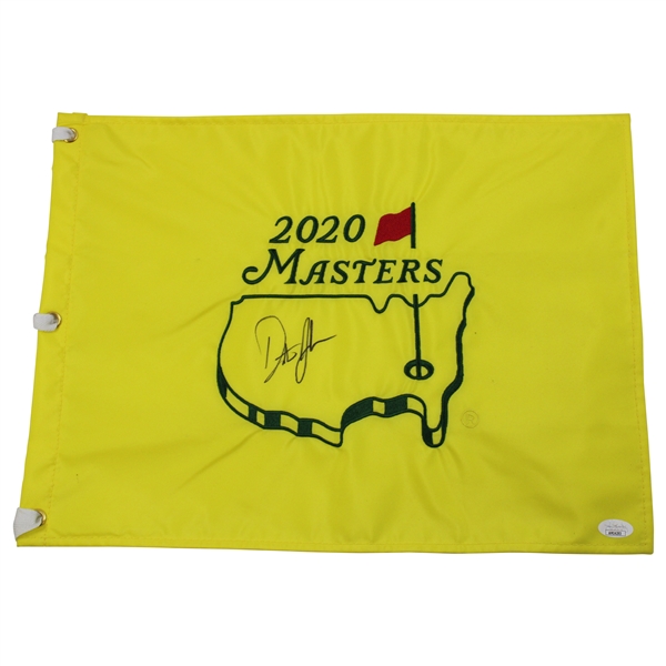 Dustin Johnson Signed 2020 Masters Embroidered Flag JSA #AM14293