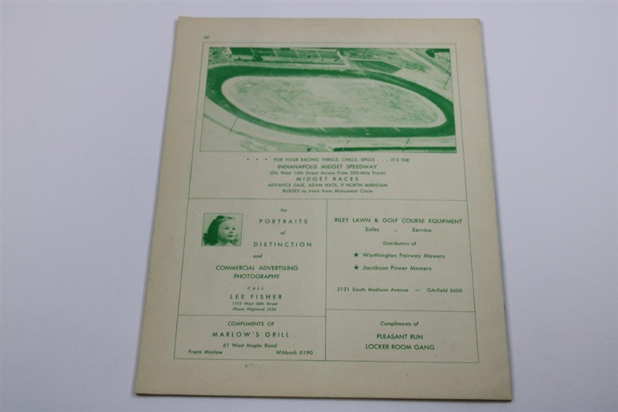 1946-1949 & 1953 Indiana Open Golf Championship Official Programs