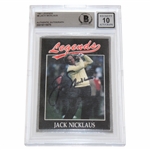 Jack Nicklaus Signed 1991 Legends Golf Card Beckett "10" Autograph #00016115075