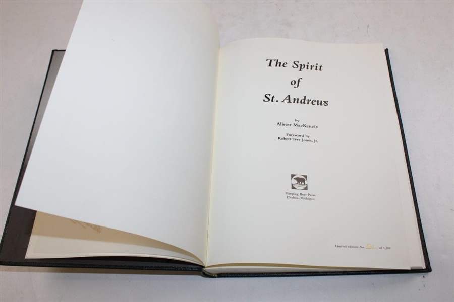 1995 'The Spirit of St. Andrews' LTD ED #521/1500 By Alister Mackenzie