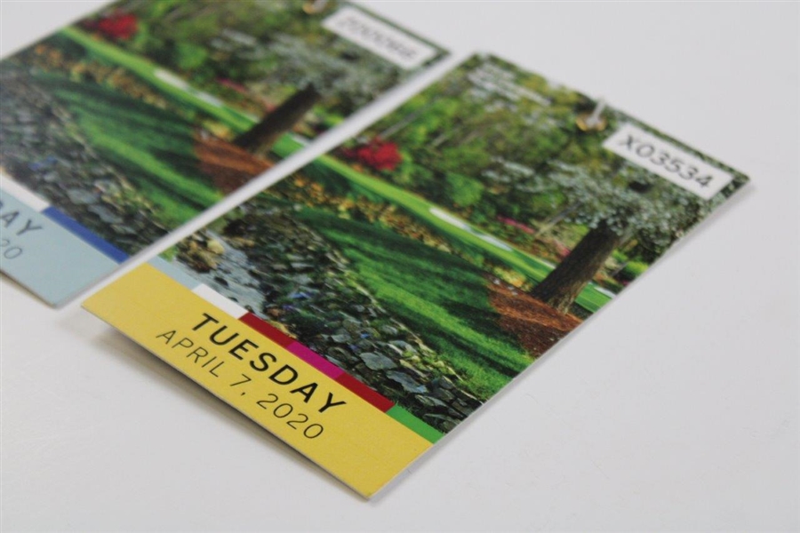 Two 2020 Masters Tournament Practice Round Tickets (Monday & Tuesday) 