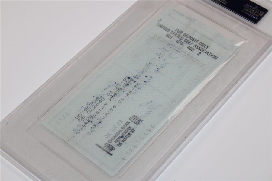 Gene Sarazen Signed Personal 1995 Check to USGA for Membership PSA/DNA 83724241